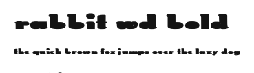 Rabbit Wd bold Preview