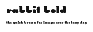 Rabbit bold Preview