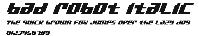 bad robot italic.ttf