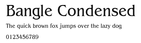 Bangle Condensed Preview