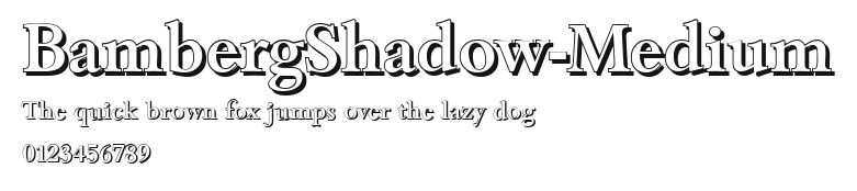 BambergShadow-Medium Preview