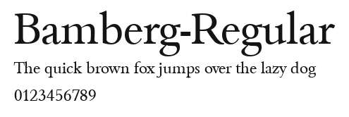 Bamberg-Regular Preview