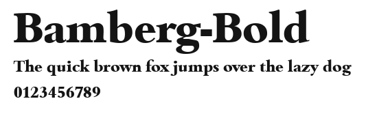 Bamberg-Bold Preview