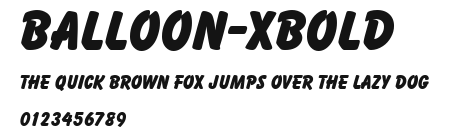 Balloon-Xbold Preview