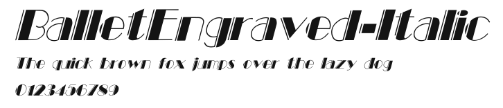 BalletEngraved-Italic Preview