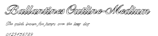 BallantinesOutline-Medium Preview