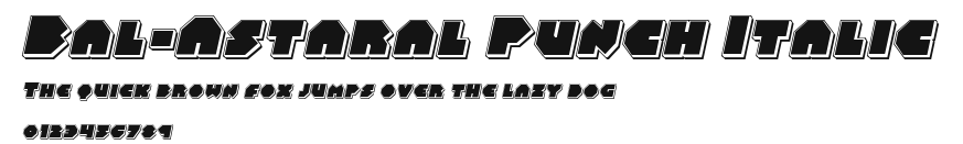 Bal-Astaral Punch Italic Preview