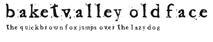 Baketvalley Old Face Preview