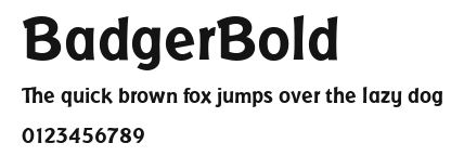 BadgerBold Preview