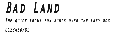 Bad Land Preview