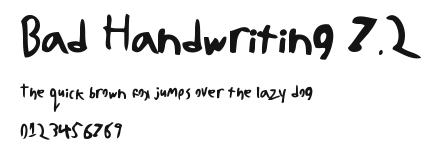 Bad Handwriting 7.2.ttf