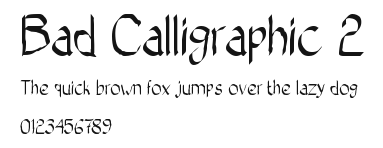 Bad Calligraphic 2 Preview