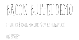 Bacon Buffet DEMO.otf