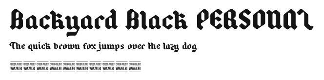 Backyard Black PERSONAL Preview