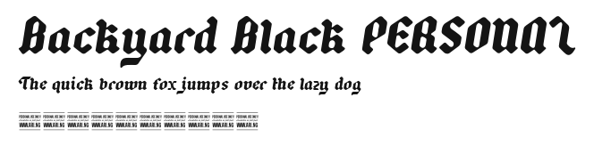 Backyard Black PERSONAL Preview