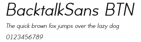 BacktalkSans BTN Preview