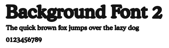 Background Font 2 Preview