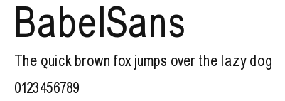 BabelSans Preview