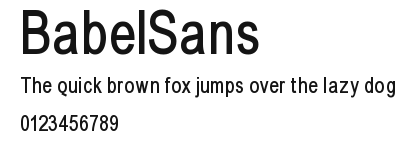BabelSans Preview