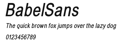BabelSans Preview