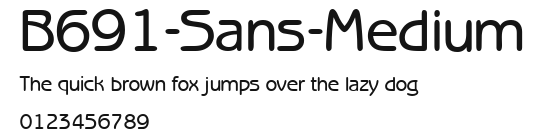 B691-Sans-Medium Preview
