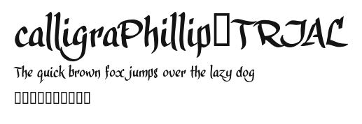calligraPhillip_TRIAL Preview