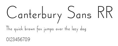Canterbury Sans RR Preview