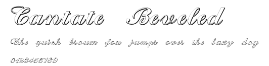Cantate Beveled Preview