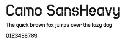 Camo SansHeavy Preview