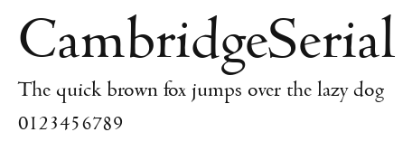 CambridgeSerial Preview