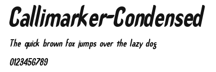 Callimarker-Condensed Preview