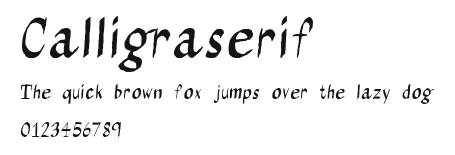 Calligraserif Preview