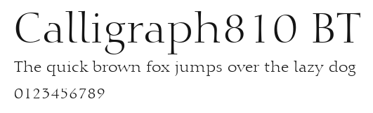 Calligraph810 BT Preview