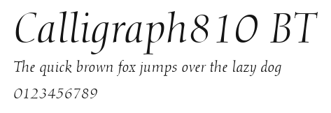 Calligraph810 BT Preview
