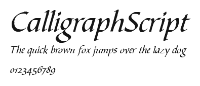CalligraphScript Preview