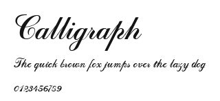 Calligraph Preview