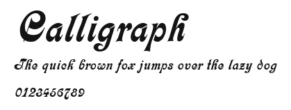Calligraph Preview