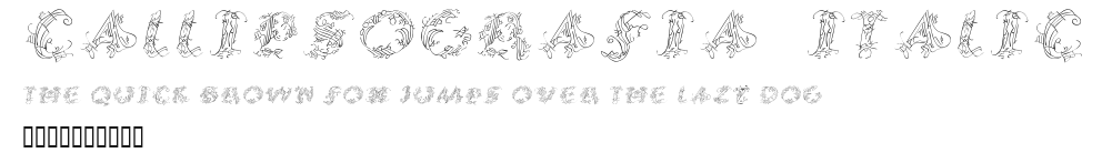 CalliPsoGrafia Italic Preview