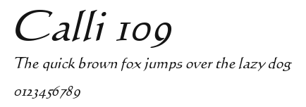 Calli 109 Preview