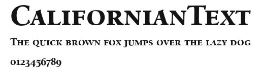 CalifornianText Preview