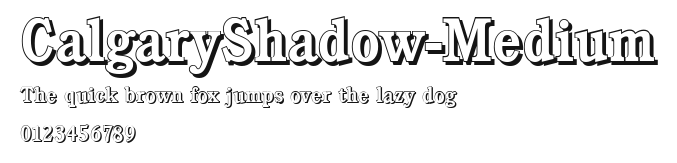 CalgaryShadow-Medium Preview