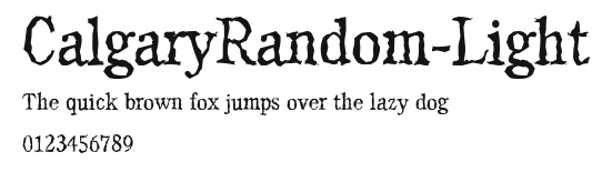CalgaryRandom-Light Preview