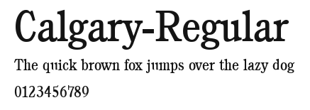 Calgary-Regular Preview