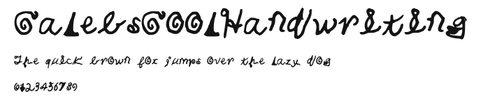 CalebsCoolHandwriting Preview