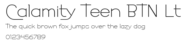 Calamity Teen BTN Lt Preview