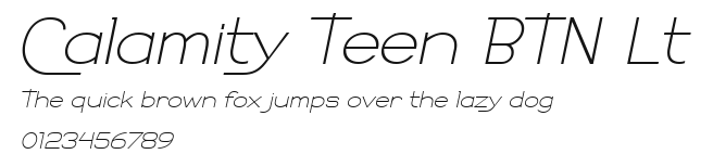 Calamity Teen BTN Lt Preview