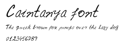 Caintanya font Preview
