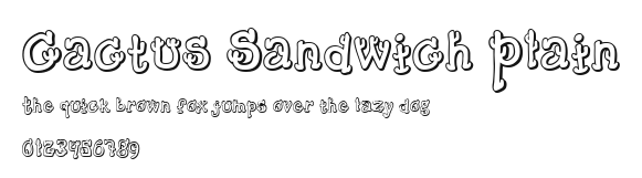 Cactus Sandwich Plain Preview