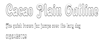 Cacao Plain Outline Preview
