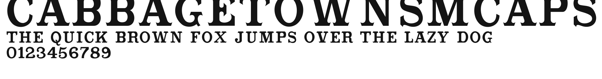 CabbagetownSmCaps Preview